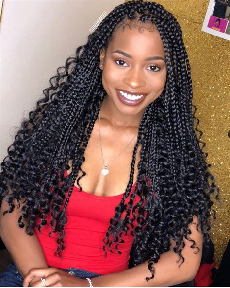 box braid hairstyles for long hair